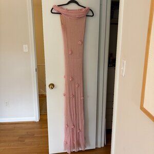 Meshki Brynn Orchid Knit Maxi Dress, Pink, Small